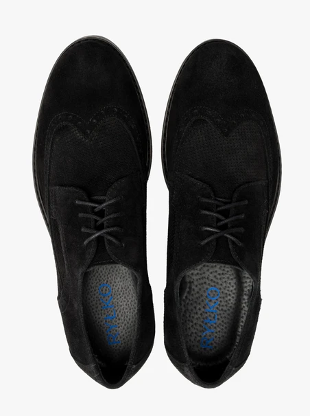 Schwarze Brogues für Männer