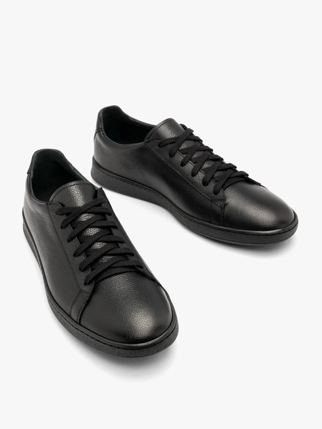 Schwarze sportliche Halbschuhe für Männer