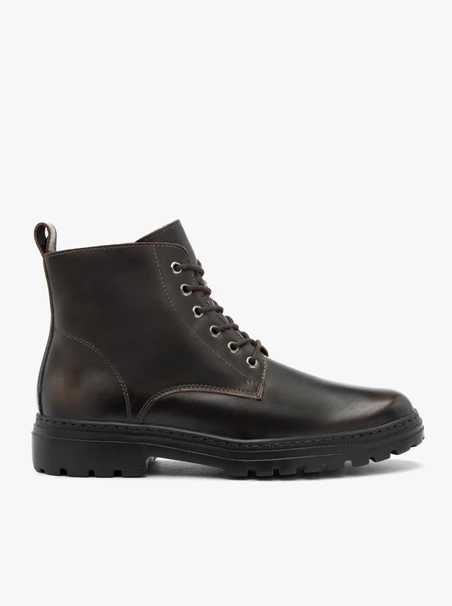 Braune Vollnarbenlederstiefel