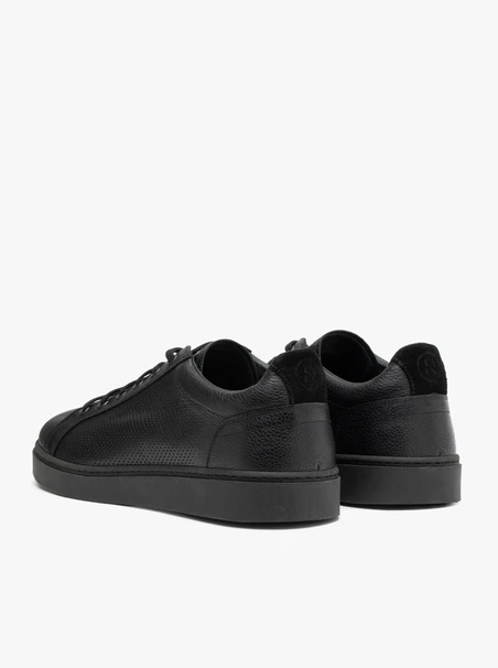 Schwarze sportliche Halbschuhe für Männer