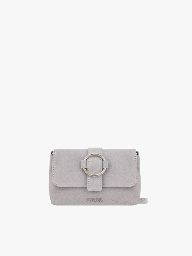Hellviolette Handtasche mit großer Schnalle
