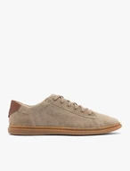 Graubraune Schnürhalbschuhe