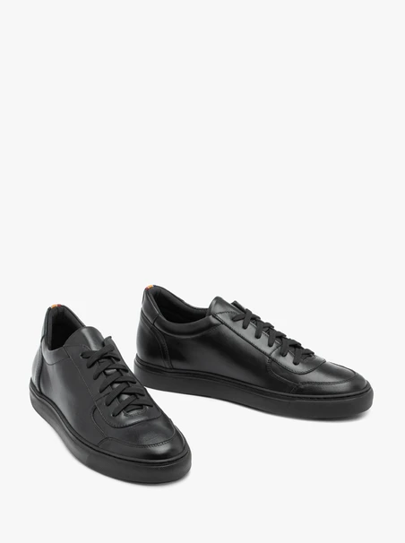 Schwarze sportliche Halbschuhe für Männer