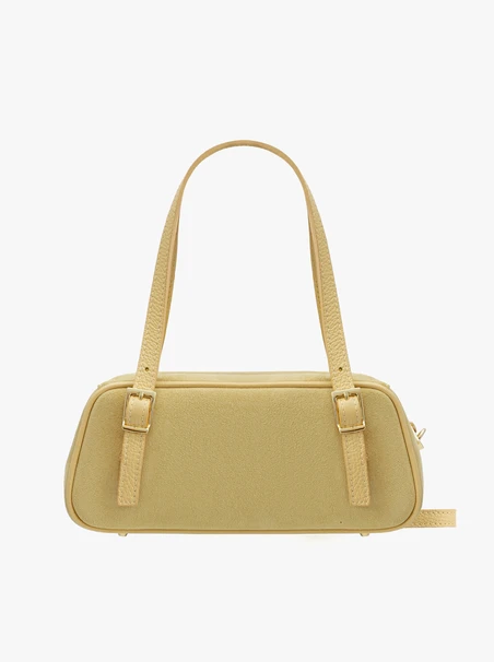Leuchtend gelbe Baguettetasche