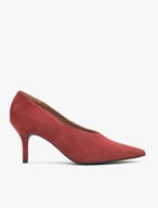 Kastanienbraune integrierte Stiletto-Pumps