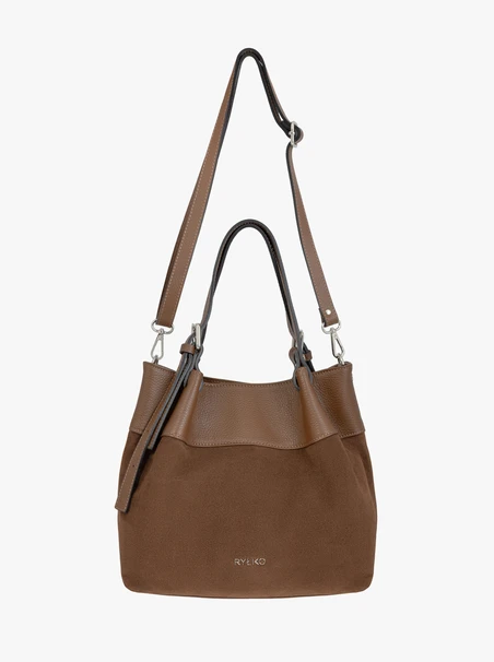 Hellbraune mittelgroße Tasche