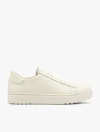 Halbschuhe aus cremefarbenem Leder