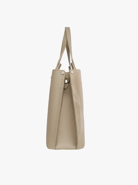 Beige große Handtasche