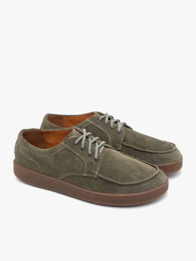 Herren Barfuß Halbschuhe oliv