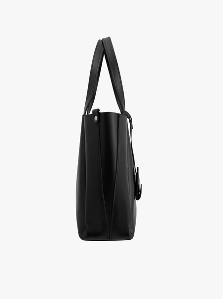 Schwarze große A4-Handtasche