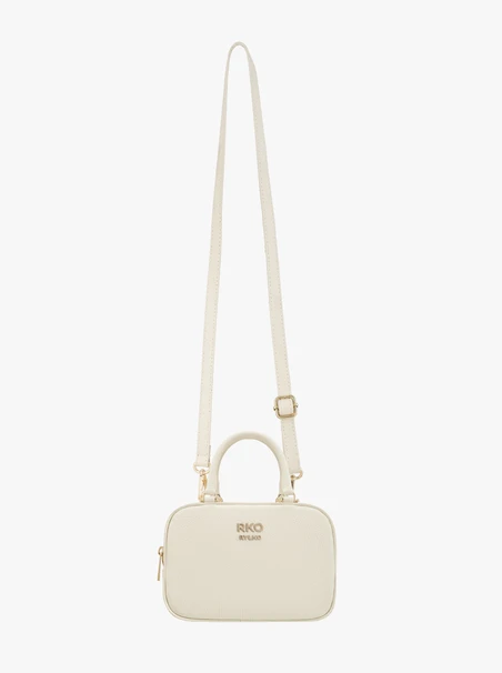 Cremefarbene Bowlingtasche
