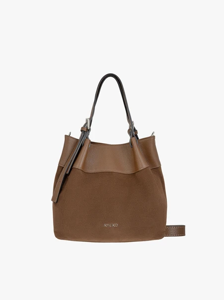 Hellbraune mittelgroße Tasche