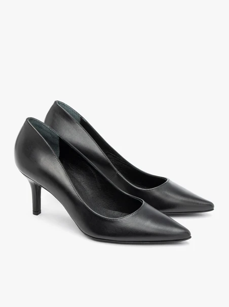 Schwarze Stiletto-Pumps