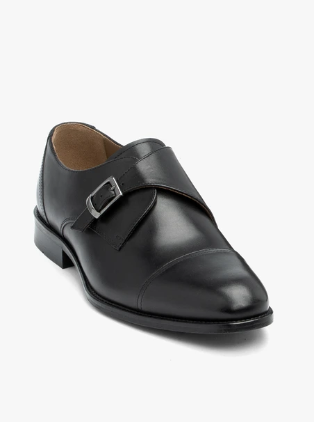 Schwarze Premium-Monks mit Schnalle
