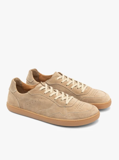 Beige Herren Barfuß Halbschuhe