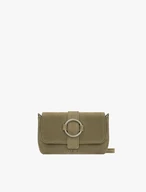Olive Handtasche mit großer Schnalle
