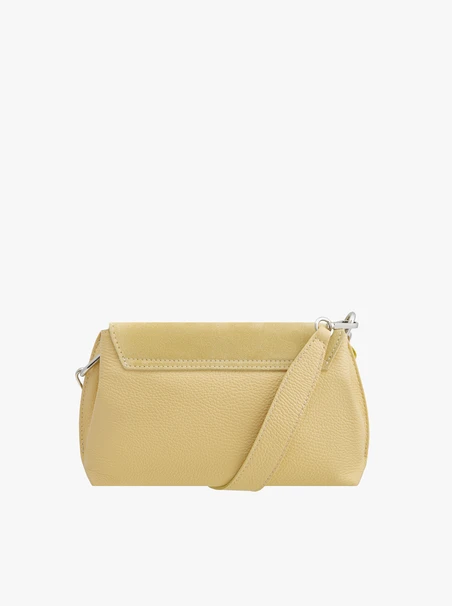 Leuchtend gelbe Überschlagtasche
