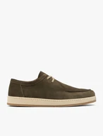 Olivfarbene Freizeithalbschuhe