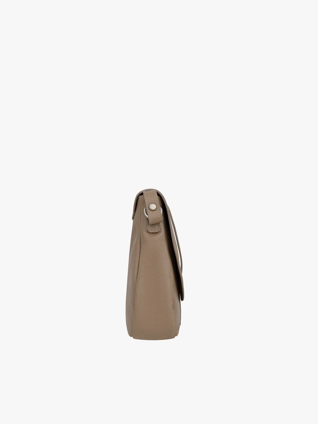 Beige mittelgroße Handtasche