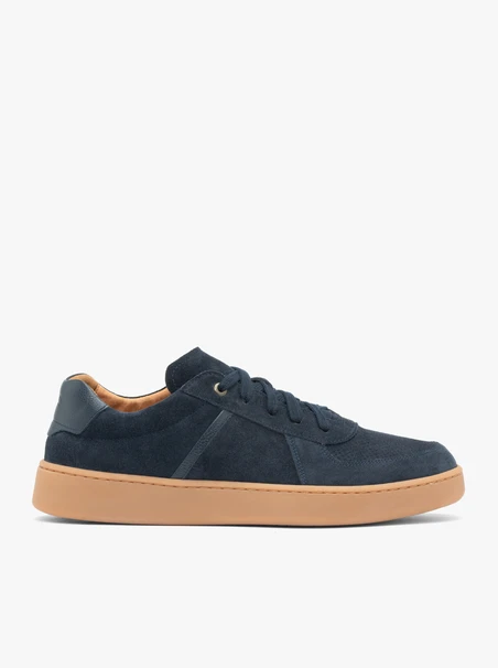 Navy-graue Schnürhalbschuhe