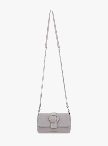 Hellviolette Handtasche mit großer Schnalle