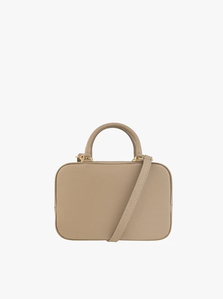 Beigefarbene Bowlingtasche