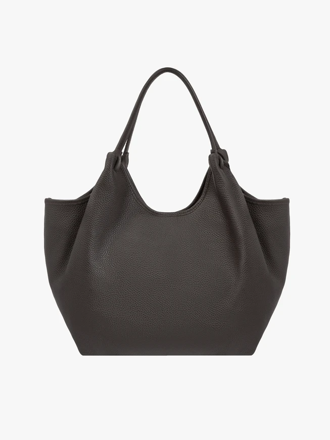 Braune geräumige Shopper-Tasche