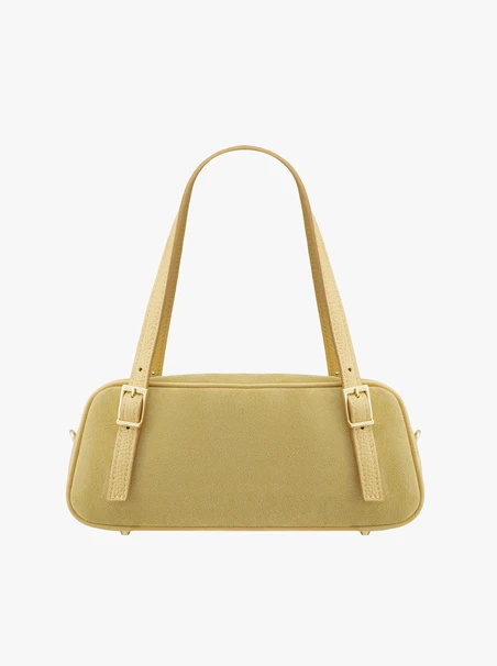 Leuchtend gelbe Baguettetasche