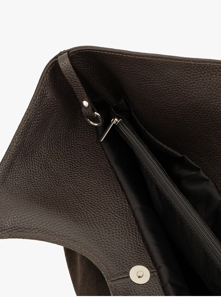 Braune große Shopper-Tasche