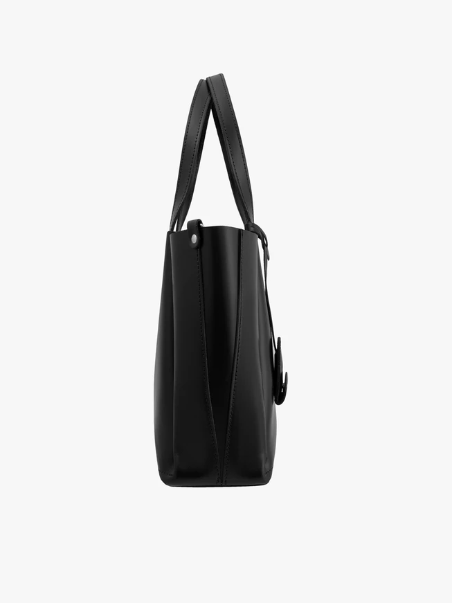 Schwarze große A4-Handtasche