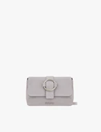 Hellviolette Handtasche mit großer Schnalle