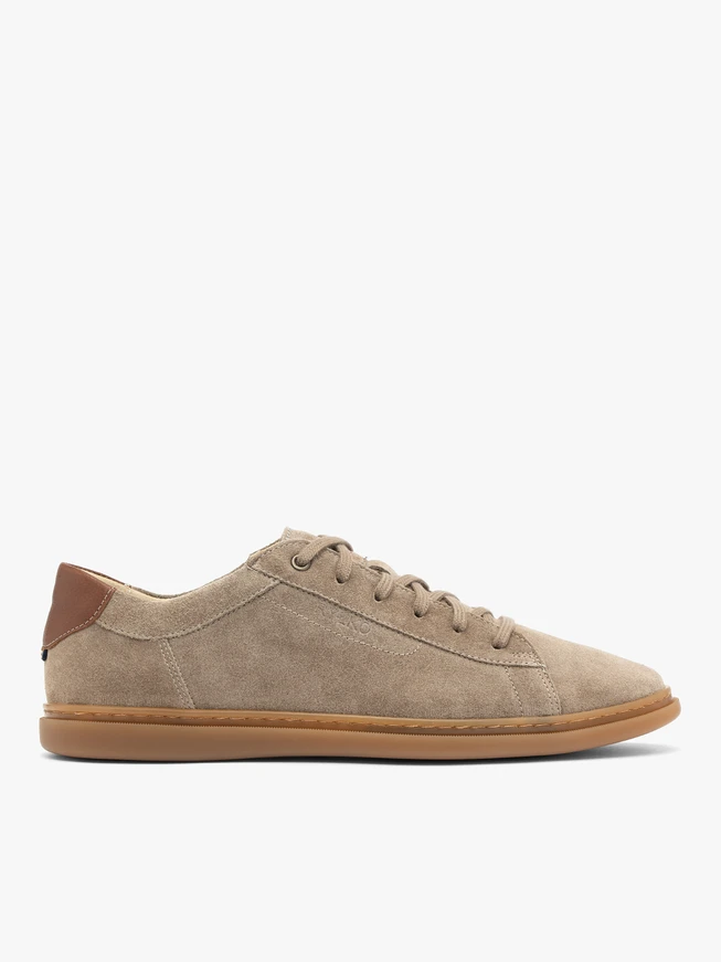 Graubraune Schnürhalbschuhe