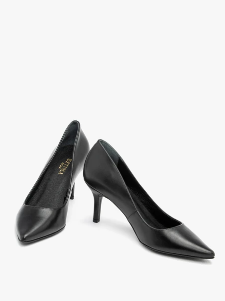 Schwarze Stiletto-Pumps
