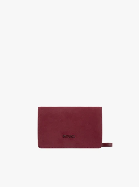 Kastanienbraune kleine Handtasche mit Kette