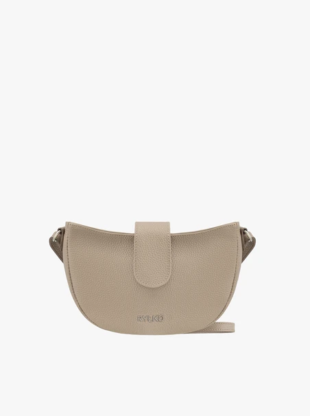 Dunkelbeige Satteltasche