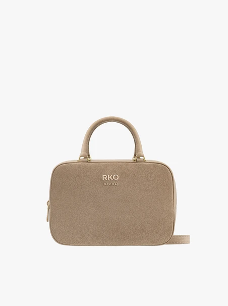 Beigefarbene Bowlingtasche