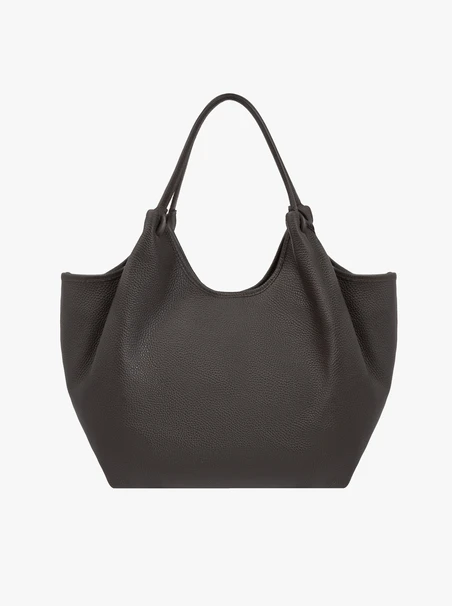 Braune geräumige Shopper-Tasche