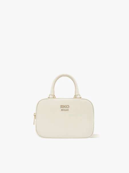 Cremefarbene Bowlingtasche
