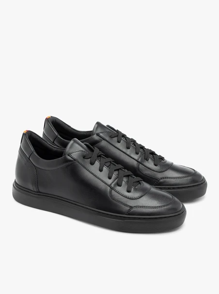 Schwarze sportliche Halbschuhe für Männer