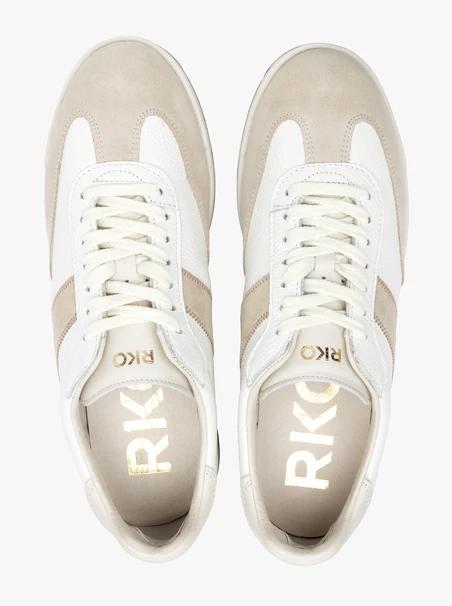 Sportliche Halbschuhe in Creme und Beige