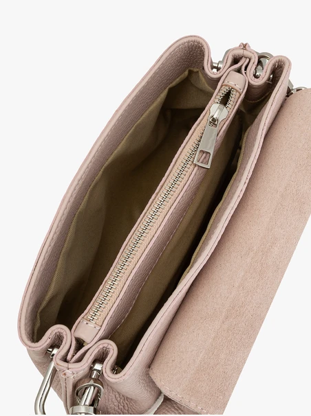 Hellrosa Überschlagtasche
