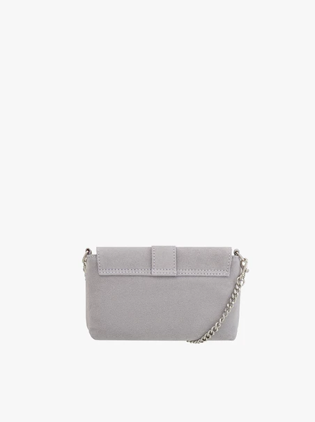 Hellviolette Handtasche mit großer Schnalle