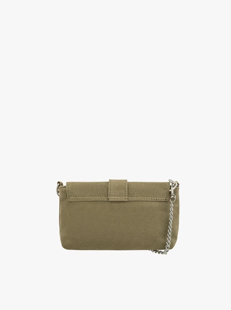 Olive Handtasche mit großer Schnalle