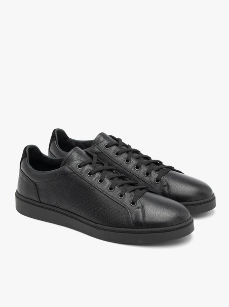 Schwarze sportliche Halbschuhe für Männer