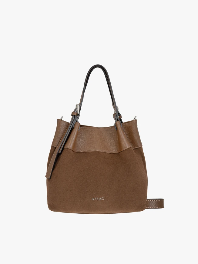 Hellbraune mittelgroße Tasche