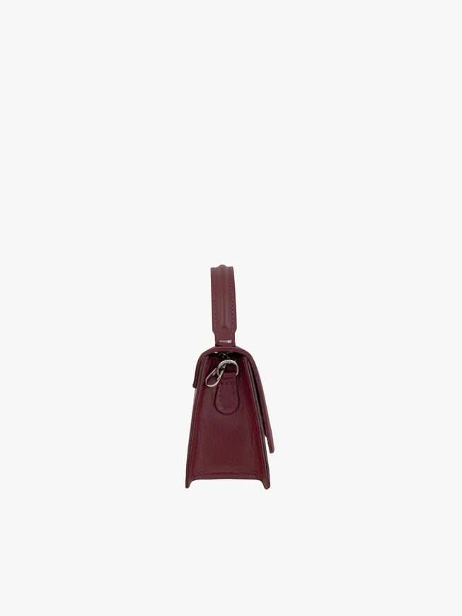 Maroon elegante Kette Handtasche