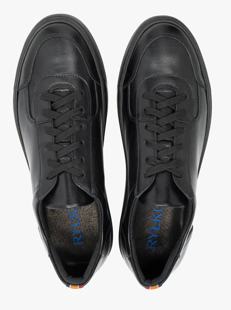 Schwarze sportliche Halbschuhe für Männer