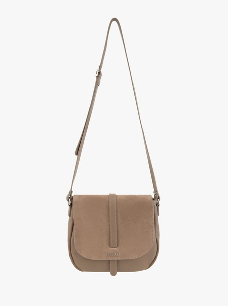 Beige mittelgroße Handtasche