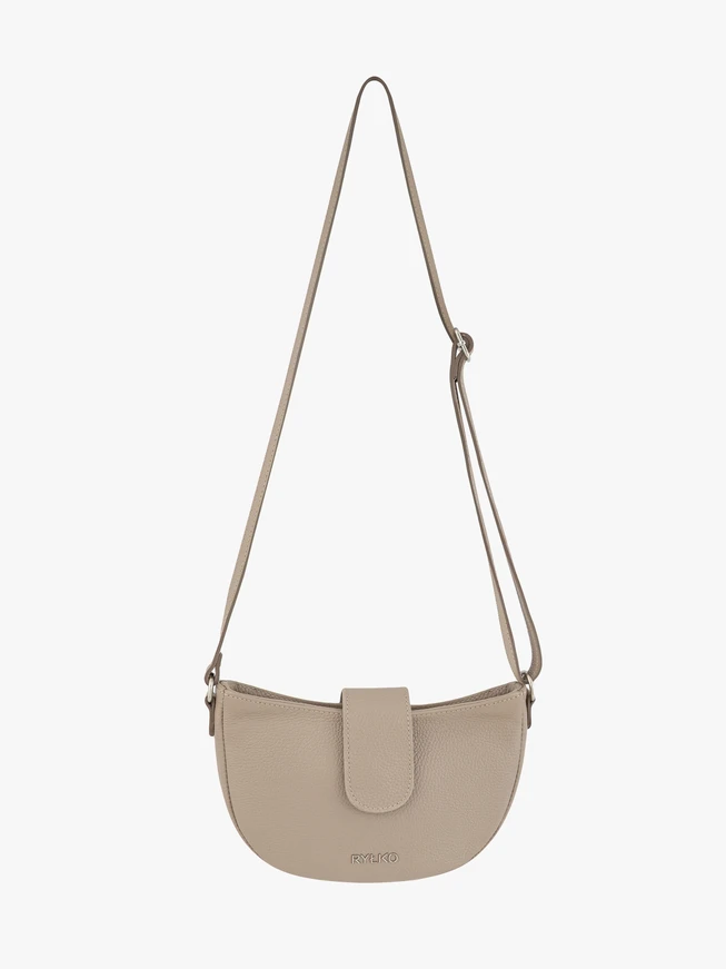 Dunkelbeige Satteltasche