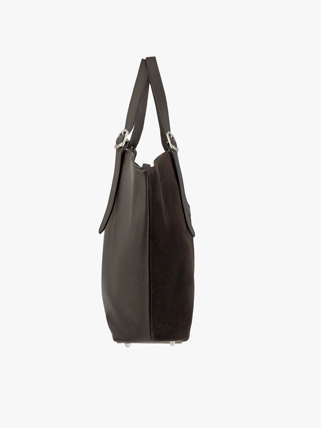 Braune große Shopper-Tasche
